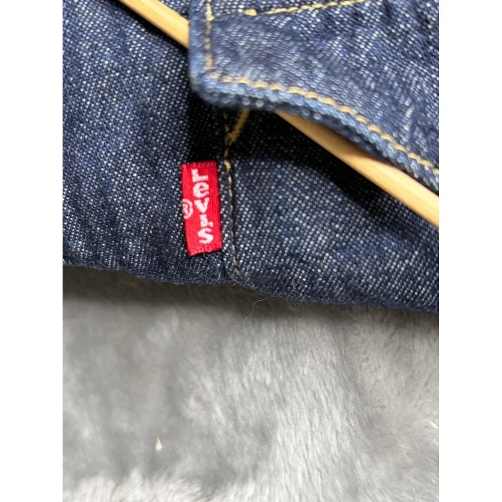 Levi's Standard Fit Western Men's Casual Button-Down Shirt L Blue